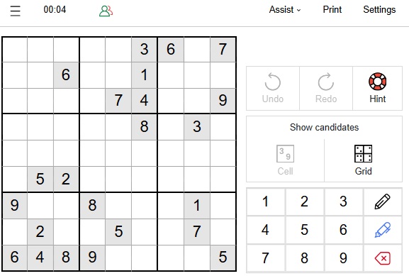 Sudoku Online Game