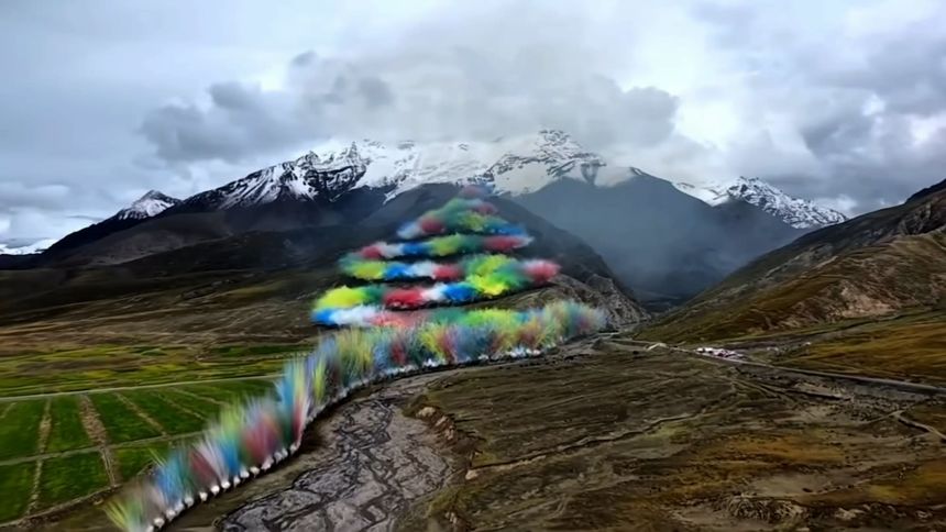 Fireworks In Himalayan Mountains