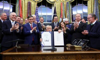 President Donald Trump Poses With Lawmakers