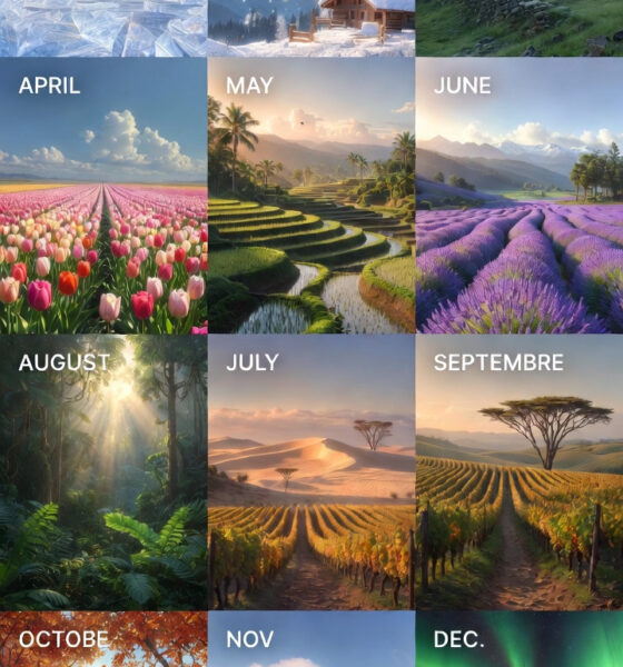 12 Months Of The Year Evocative Landscape From A Different Area Of The World 1122