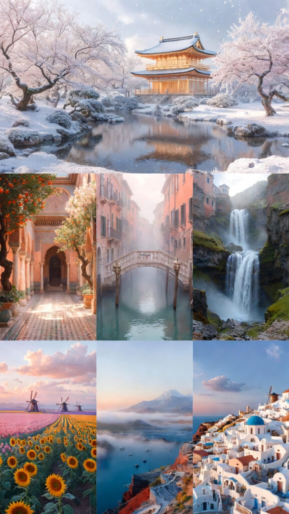 12 Months Of The Year Evocative Landscape From A Different Area Of The World 3