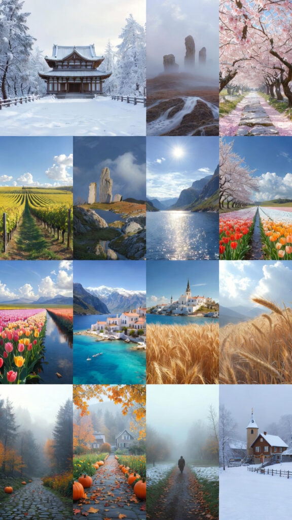 12 Months Of The Year Evocative Landscape From A Different Area Of The World 5